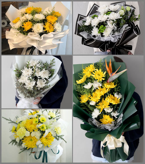 陕西咸阳市旬邑县职田镇旧杨村白事花束代送